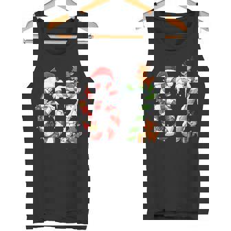 Christmas 67 Candy Cane Meme Six Seven Reindeer Lights Tank Top | Mazezy