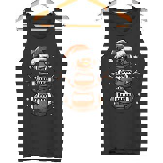Christmas American Football Snowman Xmas Sport Boys Kids Men Tank Top Tank Top | Mazezy