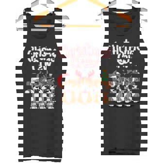 Christmas Crew Xmas Puppy Dog Humor Christmas Boxer Tank Top | Mazezy