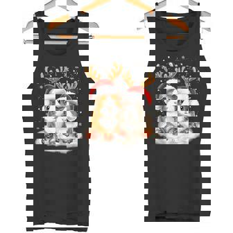 Christmas Guinea Pig Reindeer Xmas Tank Top | Mazezy