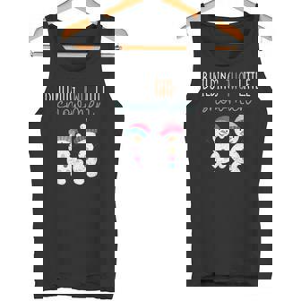 Christmas Holiday Pregnancy Announcement For Twin Mom Tank Top | Mazezy