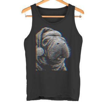 Christmas Manatee For Music Festivals Ravers EDM Xmas Dugong Tank Top | Mazezy