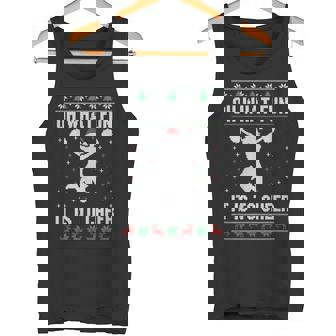 Christmas Oh What Fun It Is To Cheer Cheerleading Ugly Chr Tank Top | Mazezy