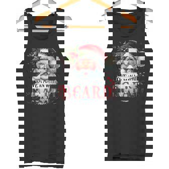 Christmas Santa I Love A Man With A Beard Tank Top | Mazezy