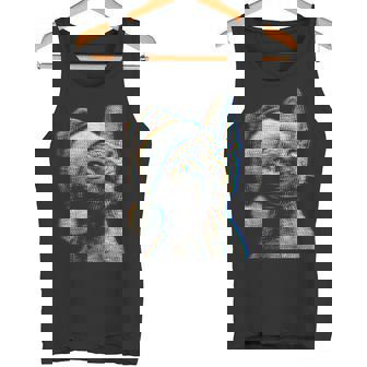 Christmas Sphynx Cat Music Festivals Ravers EDM Xmas Party Tank Top | Mazezy