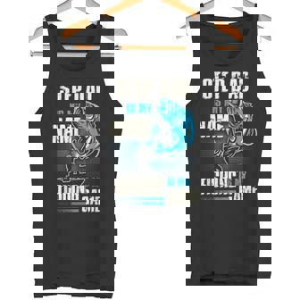 Christmas Step Dad Is My Name Fishing Is My Game Family Tank Top | Mazezy