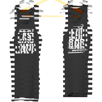 Classic Grandpa With Smoking Pipe Vintage Tank Top | Mazezy