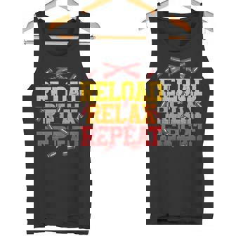 Clay Shooting Reload Relax Tank Top | Mazezy