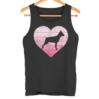 Coeur Mignon De Chien De Pinscher Nain Pour Des Dames De Débardeur e - Cadeauxyz