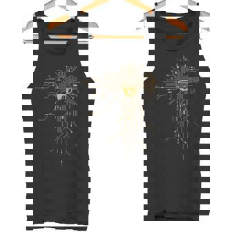 Coffee Powered Programmer Computer Geek CPU Print Tank Top | Mazezy