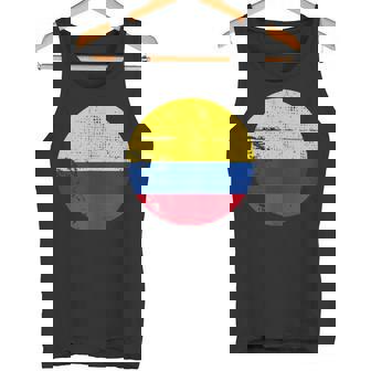 Colombia Vintage Flag Proud Colombian Tank Top Tank Top | Mazezy