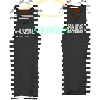 Colorado Tie Dye Retro Hippie Travel Tank Top | Mazezy