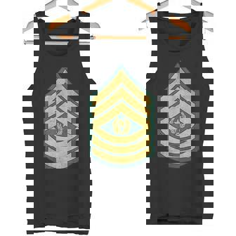 Command Sergeant Major E-9 CSM Rank Military Veterans Day Tank Top | Mazezy