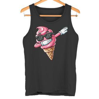 Con Motivo Gelato Alla Moda Nero Manica Corta Estate Cartone Animato Canotta - Novitaregali