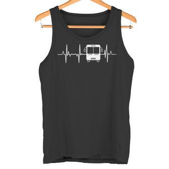Conductor De Autobús Latido Del Corazón Conductor De Autobús Camiseta sin mangas - Regaloses