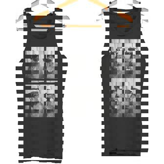 Cool Capybara With Sunglasses PhotoBooth Rodent Animal Tank Top | Mazezy