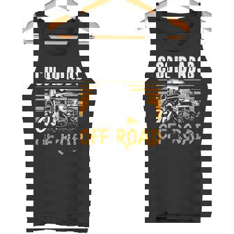 Cool Dads Go Off Road モトクロス レーシング クワッド オフロード レーシング タンクトップ - Kawaiitshirt