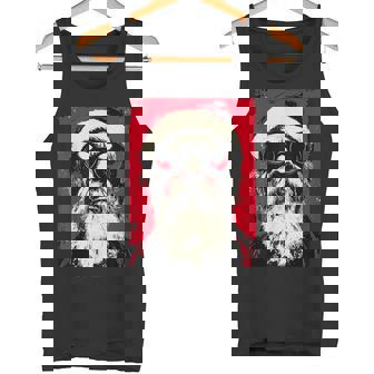 Cool Santa In Sunglasses Gothic Christmas Punk Grunge Urban Tank Top | Mazezy