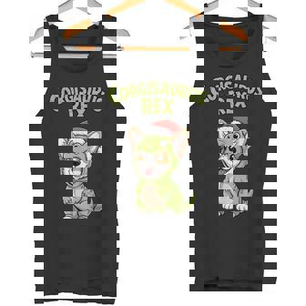 Corgi Dog T-Rex Costume Christmas Kids Boys Tank Top | Mazezy