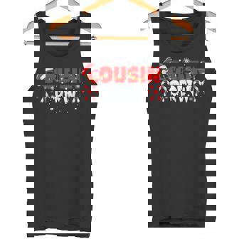 Cousin Crew Xmas Tree Matching Kids Family Group Party Tank Top | Mazezy