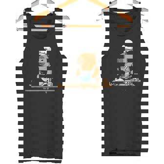 Cute Chef Capybara Baking Animal Cooking Tank Top | Mazezy