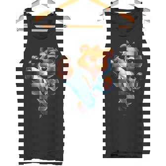 Cute Karate Bear Martial Arts Tank Top | Mazezy