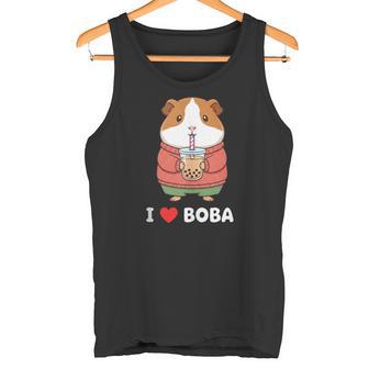Cute Kawaii Guinea Pig Boba Tea Bubble Tea Lover Tank Top Tank Top | Mazezy