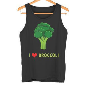 Cute Keto Paleo I Love Broccoli Organic Healthy Eating Tank Top Tank Top | Mazezy