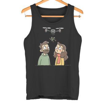 Cute Mistletoe Drone Look Tank Top Tank Top | Mazezy