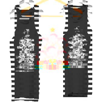 Cute Mouse Pile Mice Rat Christmas Tree Xmas Hat Tank Top Tank Top | Mazezy