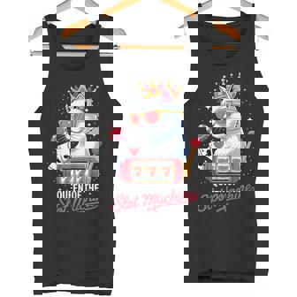 Cute Slot Machine Queen Casino Gambling Poker Player Tank Top | Mazezy