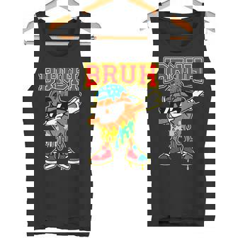 Dabbing Basketball Ice Cream Drip Bruh Boys Basketball Stuff Tank Top | Mazezy