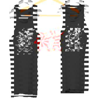 Dabbing Christmas 67 Candy Canes Santa Holiday Kids Humor Tank Top | Mazezy