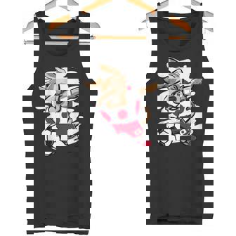 Dabbing Dog Japan サッカーファン ジャージ 日本国旗 フットボール タンクトップ - Kawaiitshirt