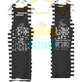 Dad Grandpa Retirement The Legend Has Retired 2025 Men Tank Top | Mazezy