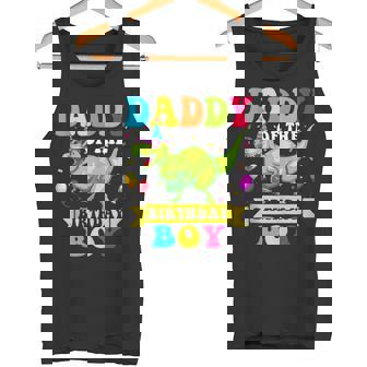 Daddy Of The Birthday Boy Dinosaur Raptor Tank Top Tank Top | Mazezy