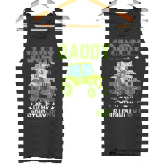 Daddy Of The Birthday Boy Tractors Farm Trucks Family Tank Top | Mazezy