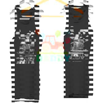 Daddy Tractor Farm Trucks Family Birthday Party Tank Top | Mazezy