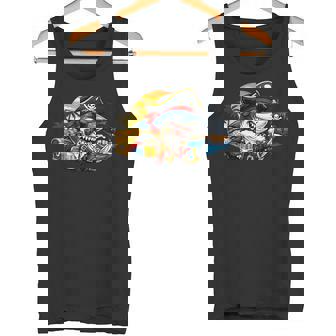 Dads Piratehark グラフィック 漫画 海 アドベンチャーシャツ タンクトップ - Kawaiitshirt