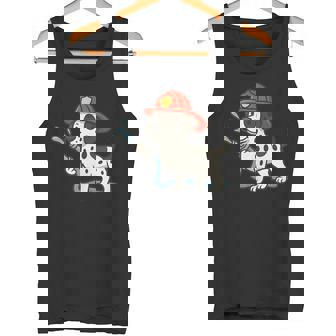 Dalmatian Firefighter Hose Fire Fighting Dog Mom Dad Tank Top Tank Top | Mazezy