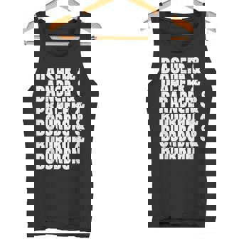 Dasher Dancer Prancer And Bourbon Whiskey Christmas Tank Top | Mazezy