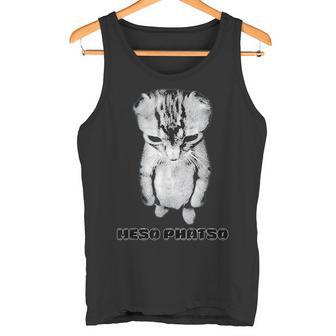 De Gato Con Meme Triste Camisa Divertida Amantes De Los Gatos Meso Phatso Camiseta sin mangas - Regaloses