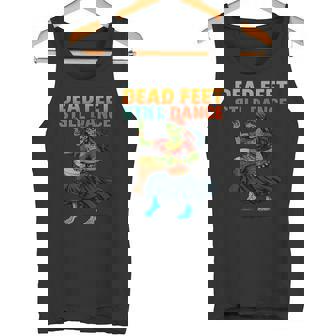 Dead Feet Still Dance Halloween Zombie Fun Tank Top | Mazezy
