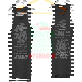Dear Santa I Tried To Be Good But I Take After My Grandma Tank Top - Monsterry
