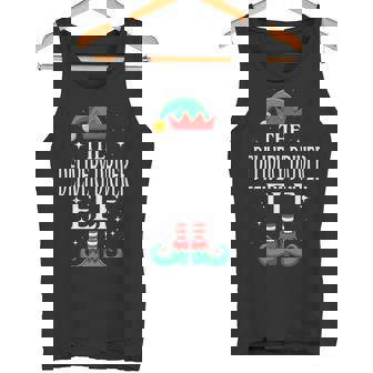 Delivery Driver Elf Job Title Christmas Matching Tank Top | Mazezy
