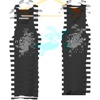 Destin Beach Florida FL Sea Turtle Scuba Diving Diver Tank Top | Mazezy