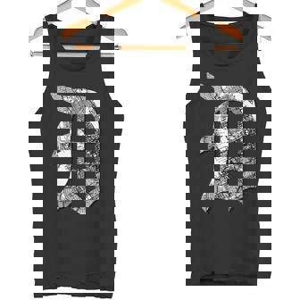 Detroit Michigan Motor City Midwest D Mitten Road Map Tank Top | Mazezy