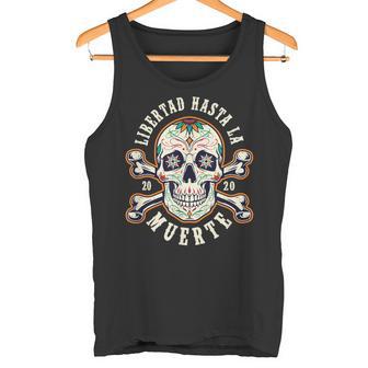 Dia De Los Muertos Tête De Mort Libertad Débardeur e - Cadeauxyz