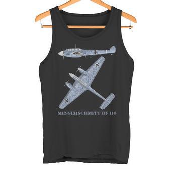 Diagrama Del Avión De Combate Alemán Messerschmitt Bf 110 De Camiseta sin mangas - Regaloses