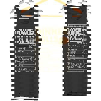 Dinner Rolls Nutrition Facts Bread Food Tank Top | Mazezy